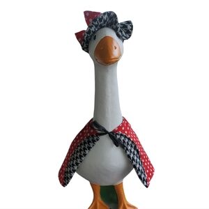 New Homemade Porch Goose Jacket & Hat Red and Black Outfit